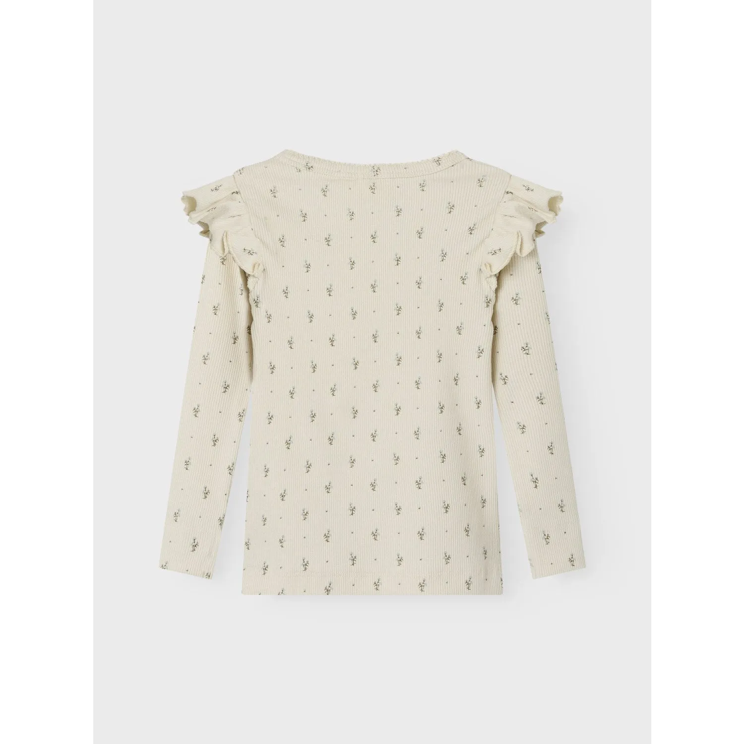 Lil'Atelier Turtledove Blue Flowers Gago Kuo Slim Blouse