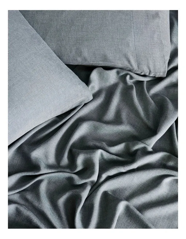 LINEN HOUSE REJEANERATION RIALTA SHEET SET PINE