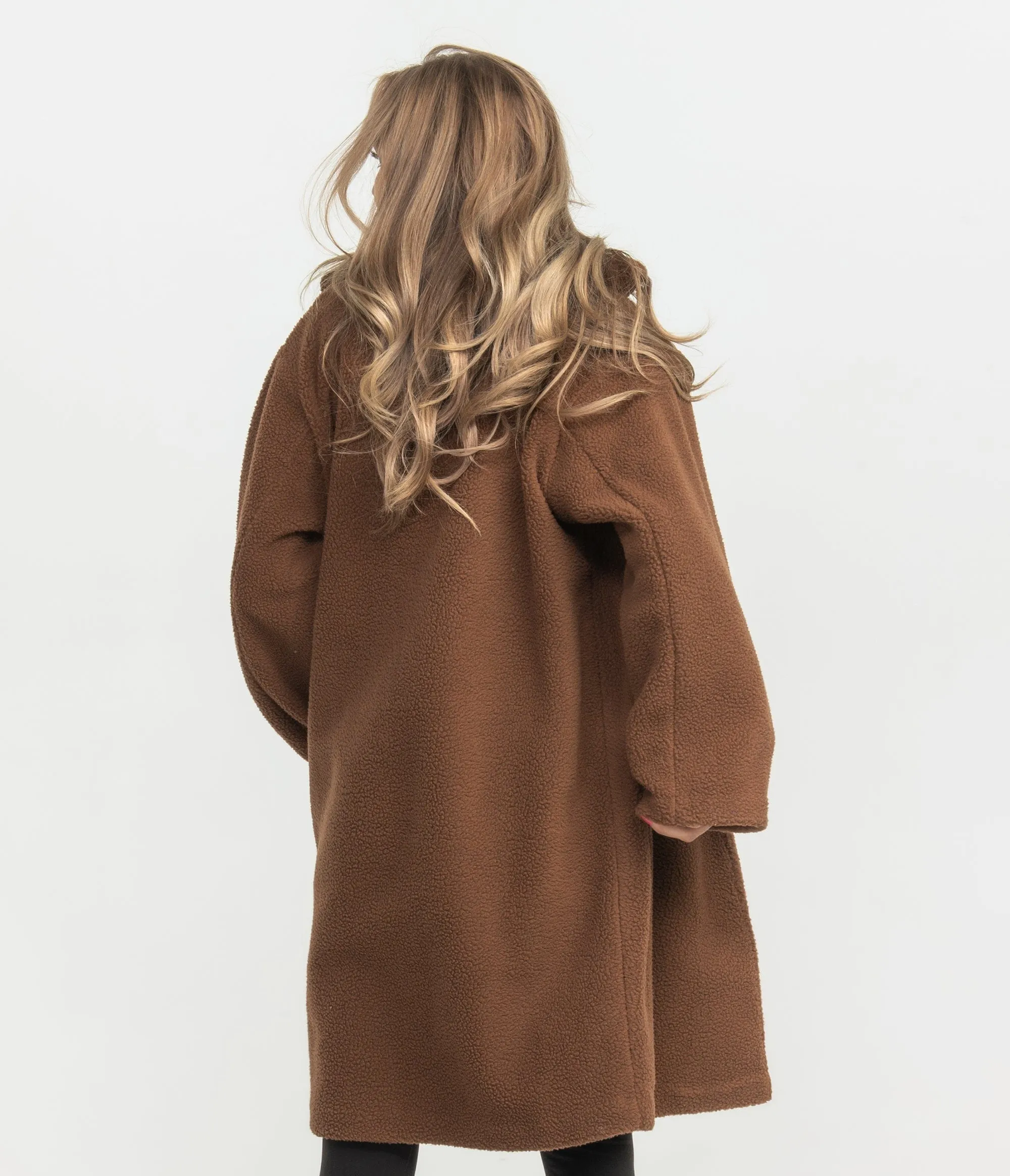 Long Line Teddy Jacket - Bloomingdale Brown