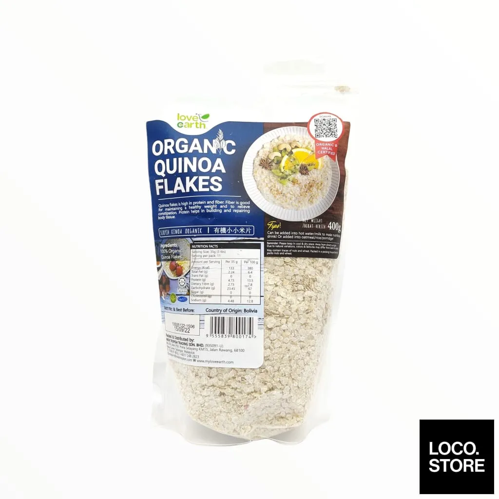 Love Earth Organic Quinoa Flakes 400g