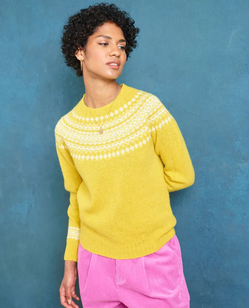 Lowie Snow Yellow Knit