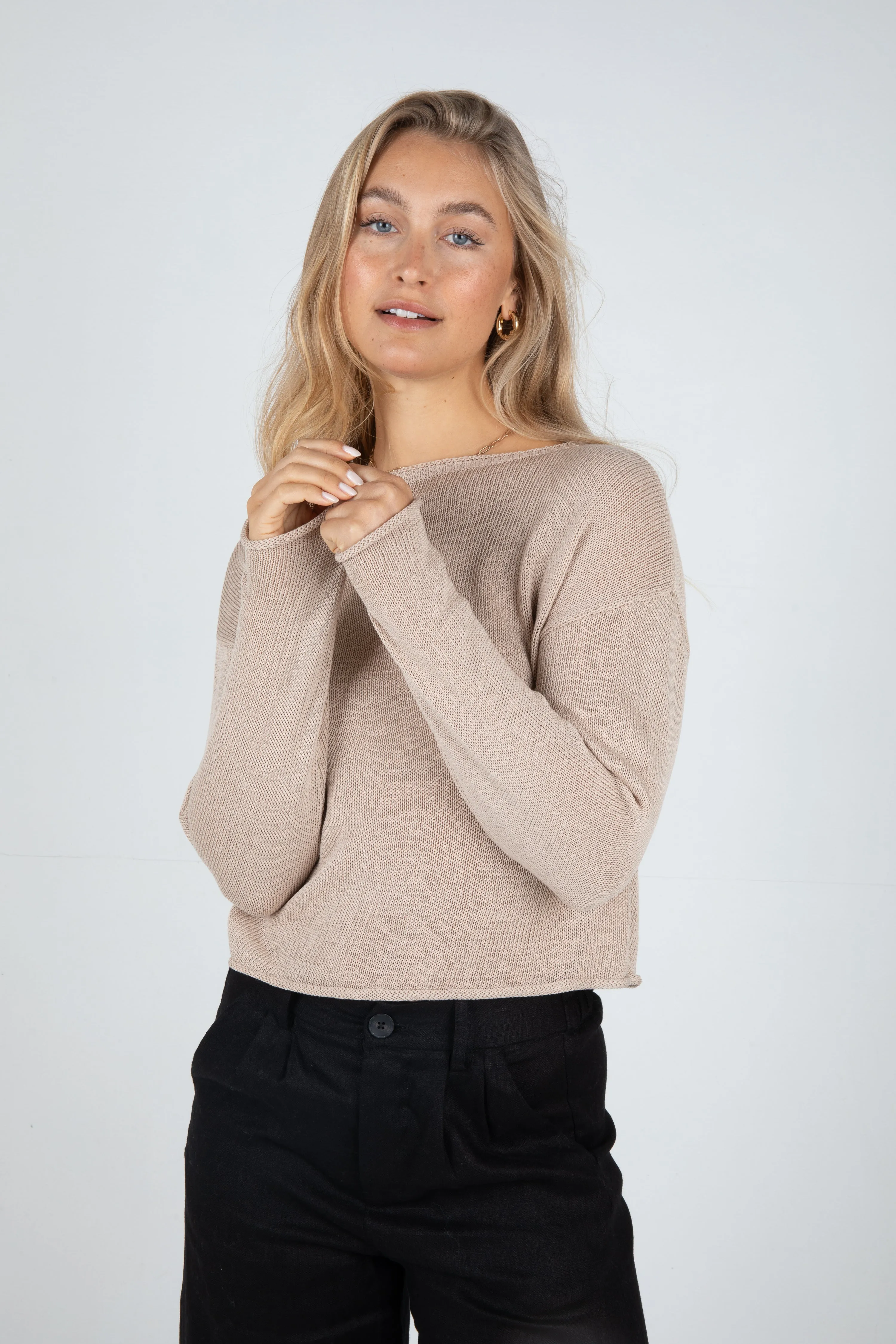 MABEL KNIT JUMPER - DUNE