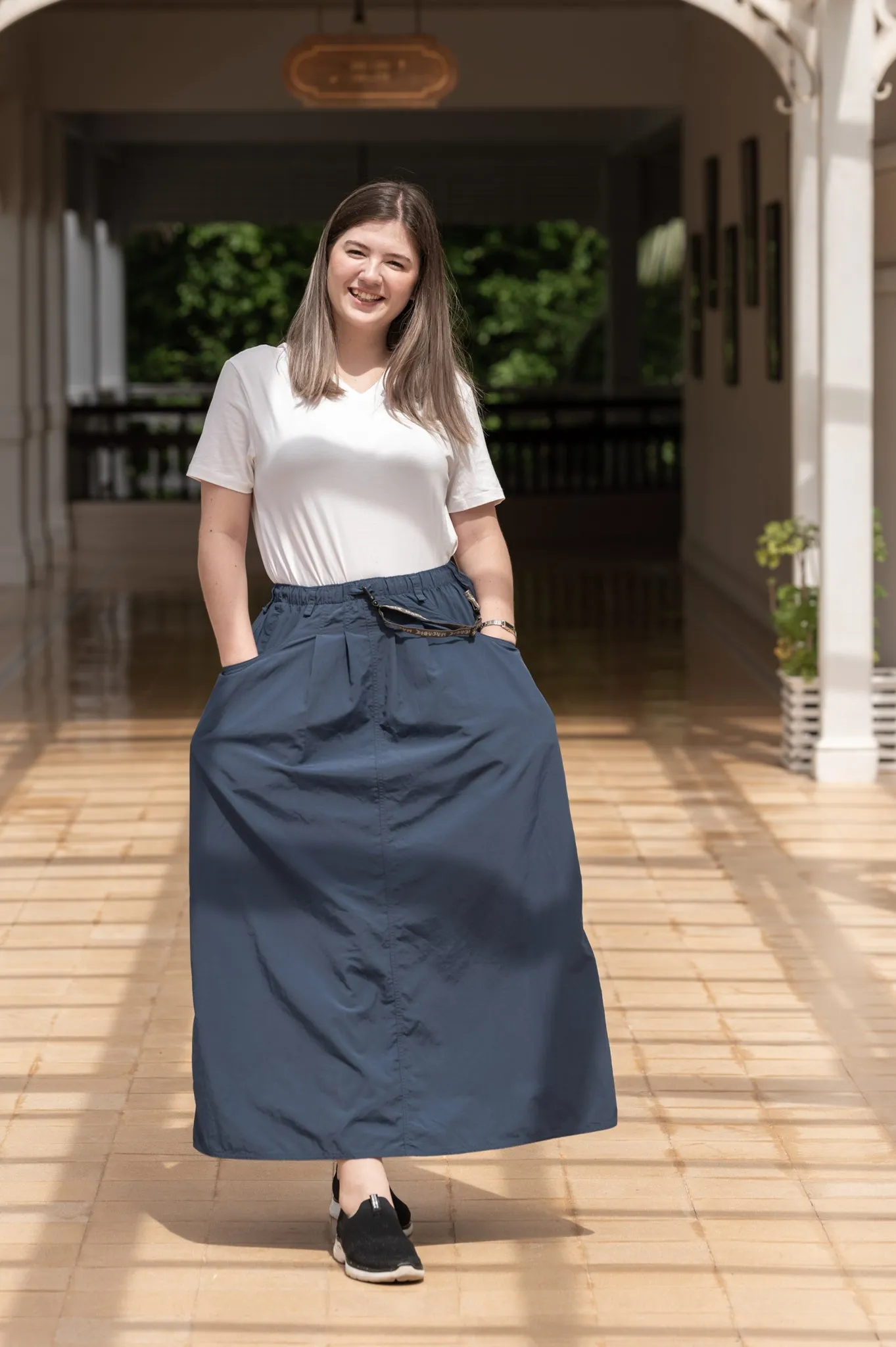 Macabi Slim Skirt - Midnight Blue