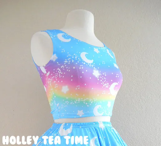 Magical Fairy Time - Rainbow Sunny Day Crop Top [Made To Order]