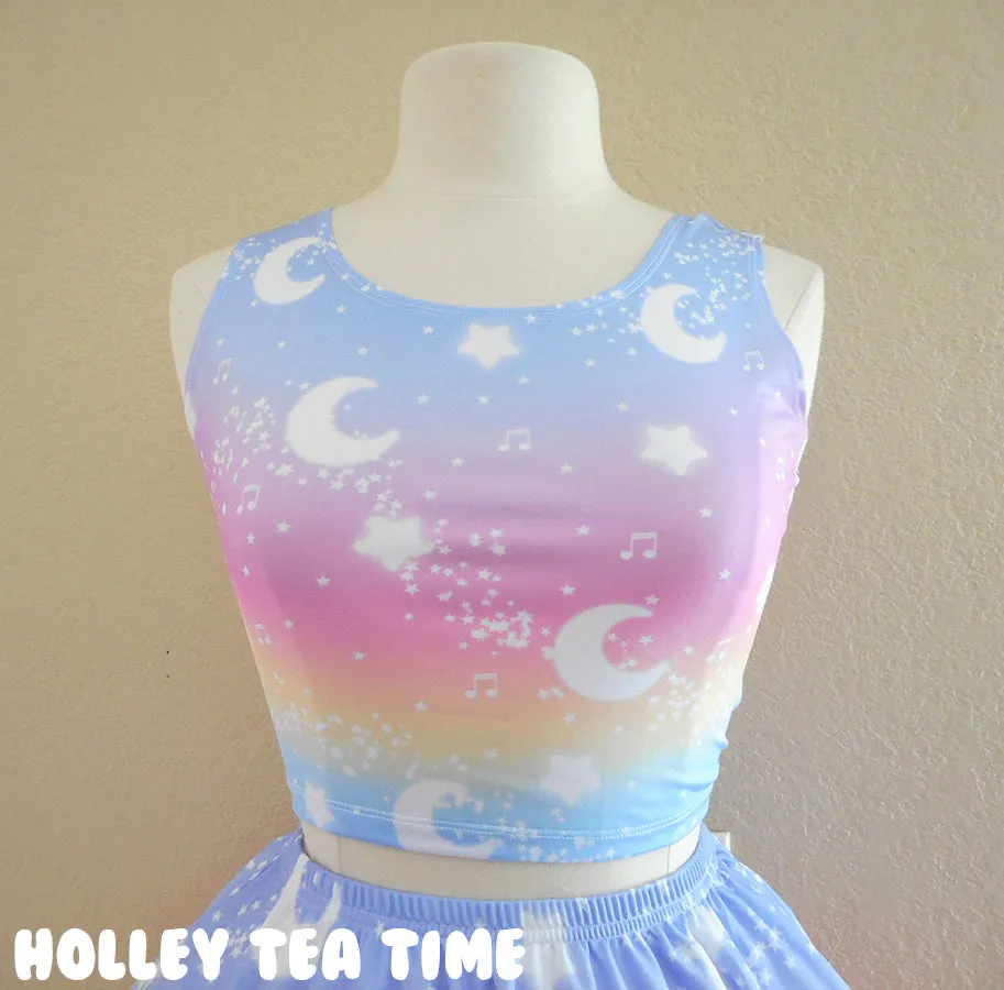 Magical Fairy Time - Rainbow Sunset Crop Top [Made To Order]