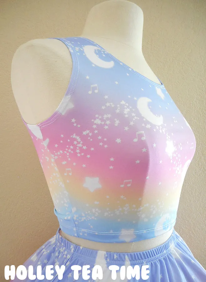 Magical Fairy Time - Rainbow Sunset Crop Top [Made To Order]