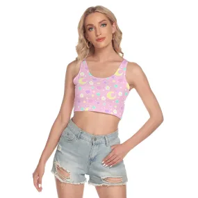 Magical Spring Pink Crop Top