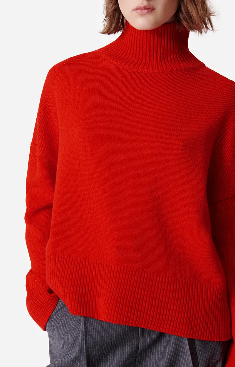 Malo Sweater in Coquelicot