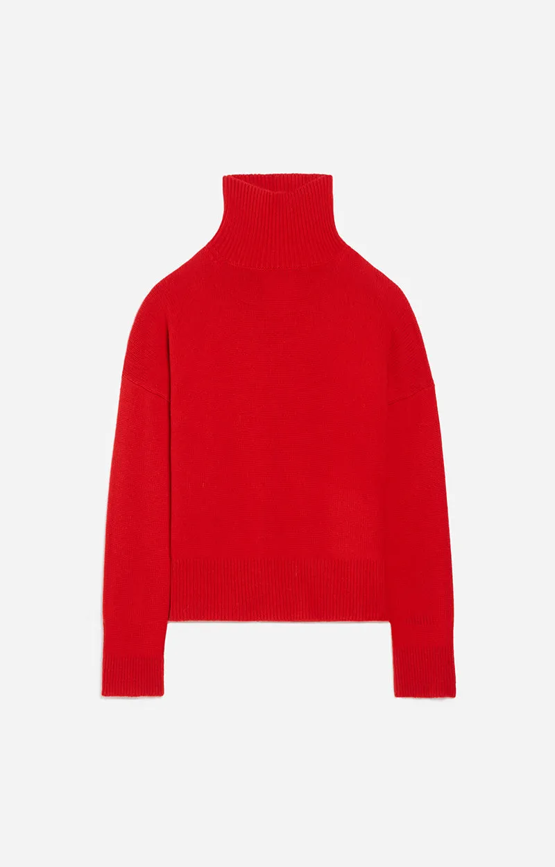 Malo Sweater in Coquelicot