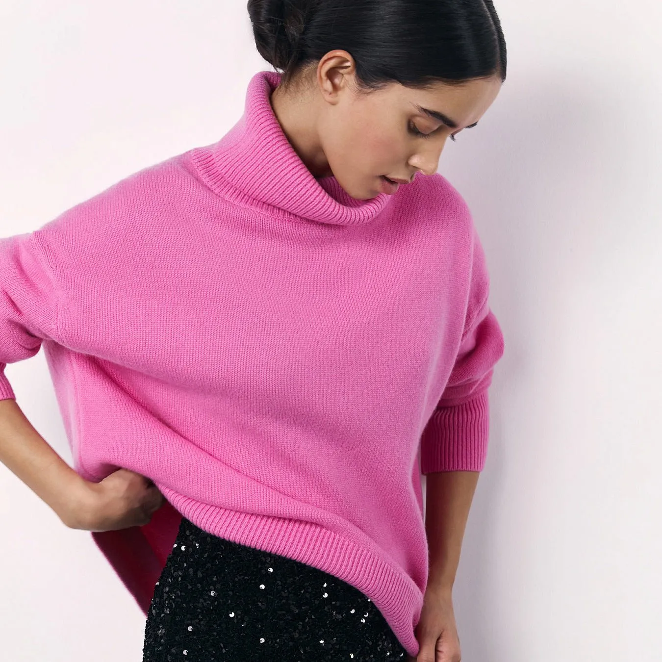 Mariana Viscose Turtleneck Jumper