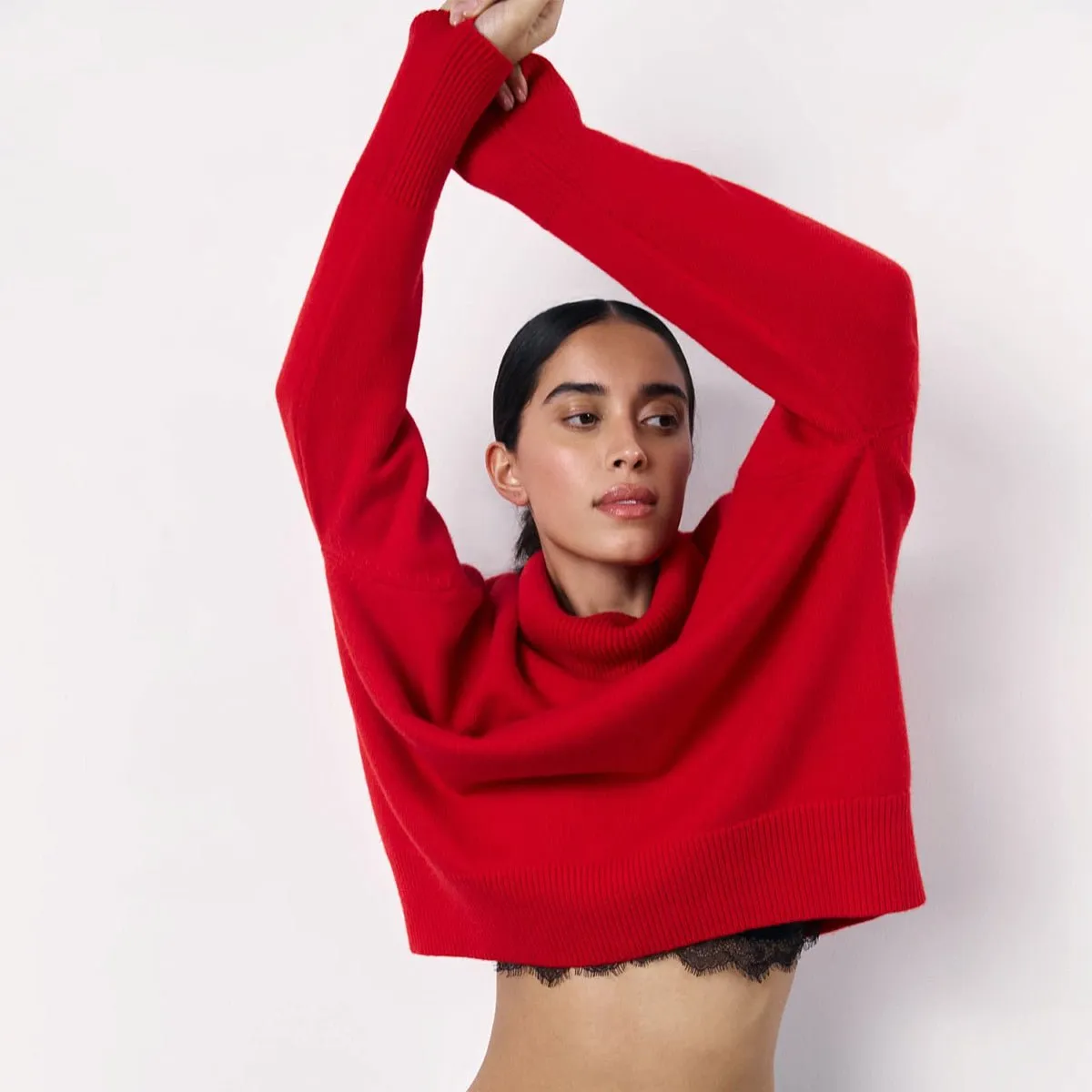 Mariana Viscose Turtleneck Jumper