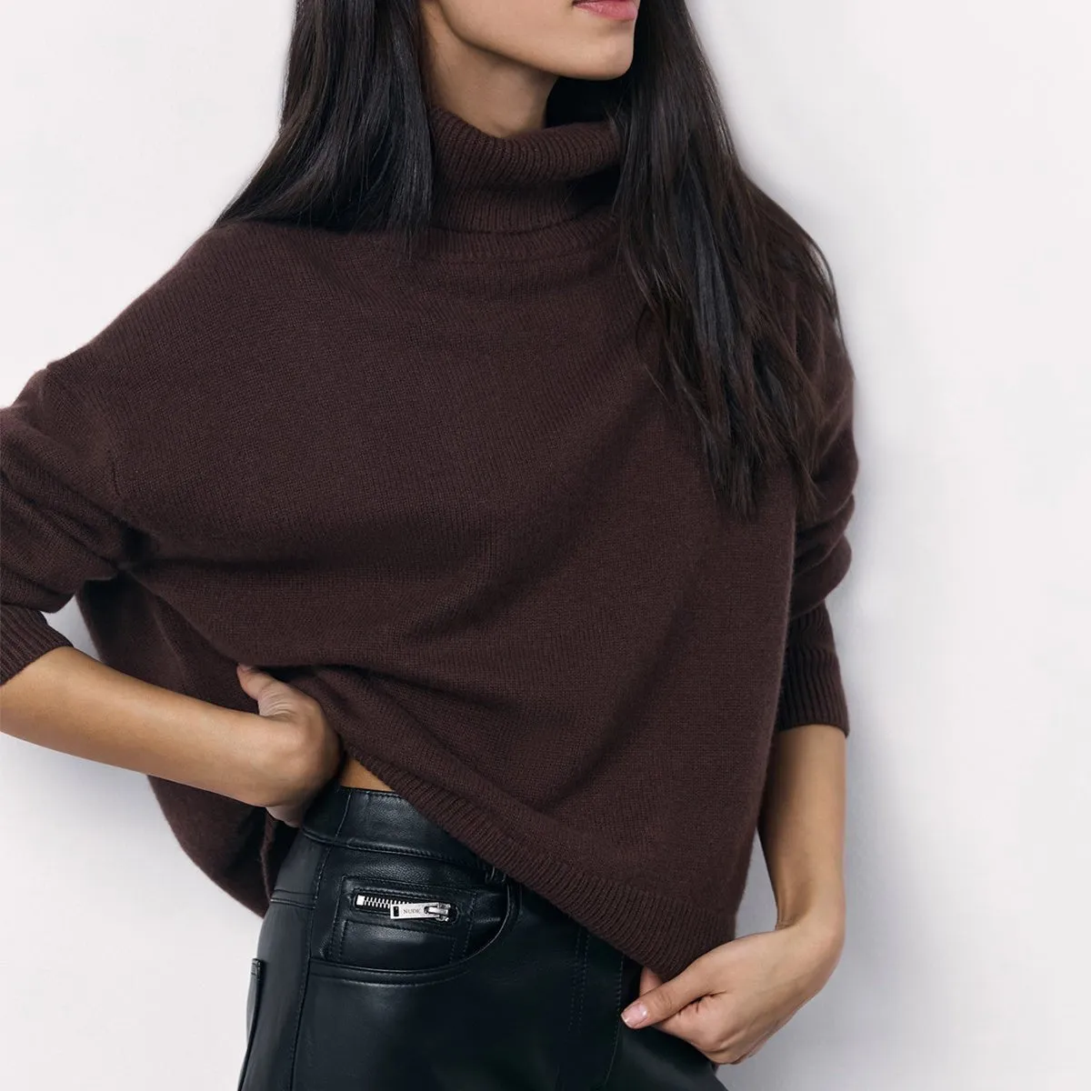 Mariana Viscose Turtleneck Jumper