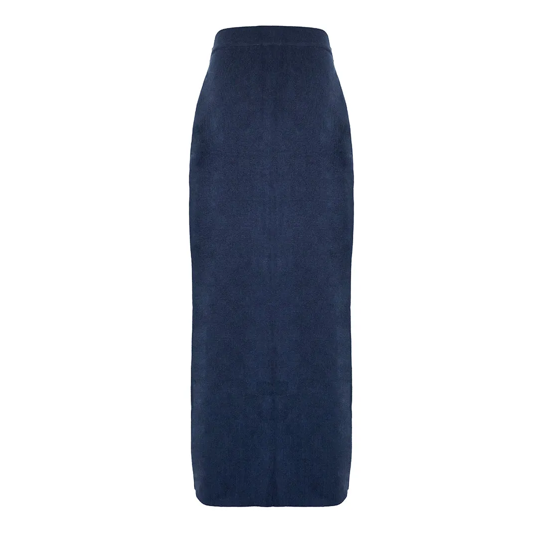 MASON'S DAUGHTER Stella Skirt, Navy Knit