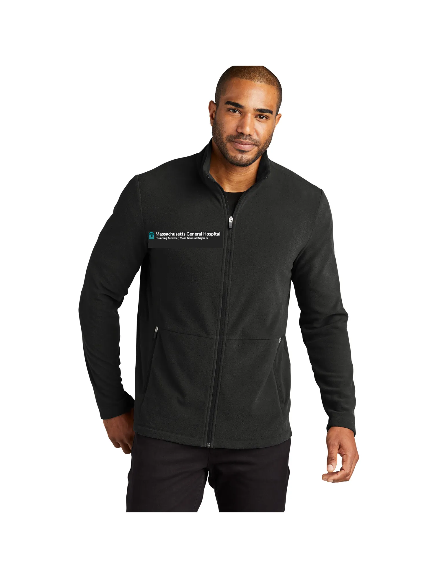 MGH/MGB Port Authority Micro Fleece Jacket Men's Black 3X-Large