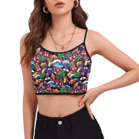 Mickey And Minnie Cruise Women's Spaghetti Strap Crop Top