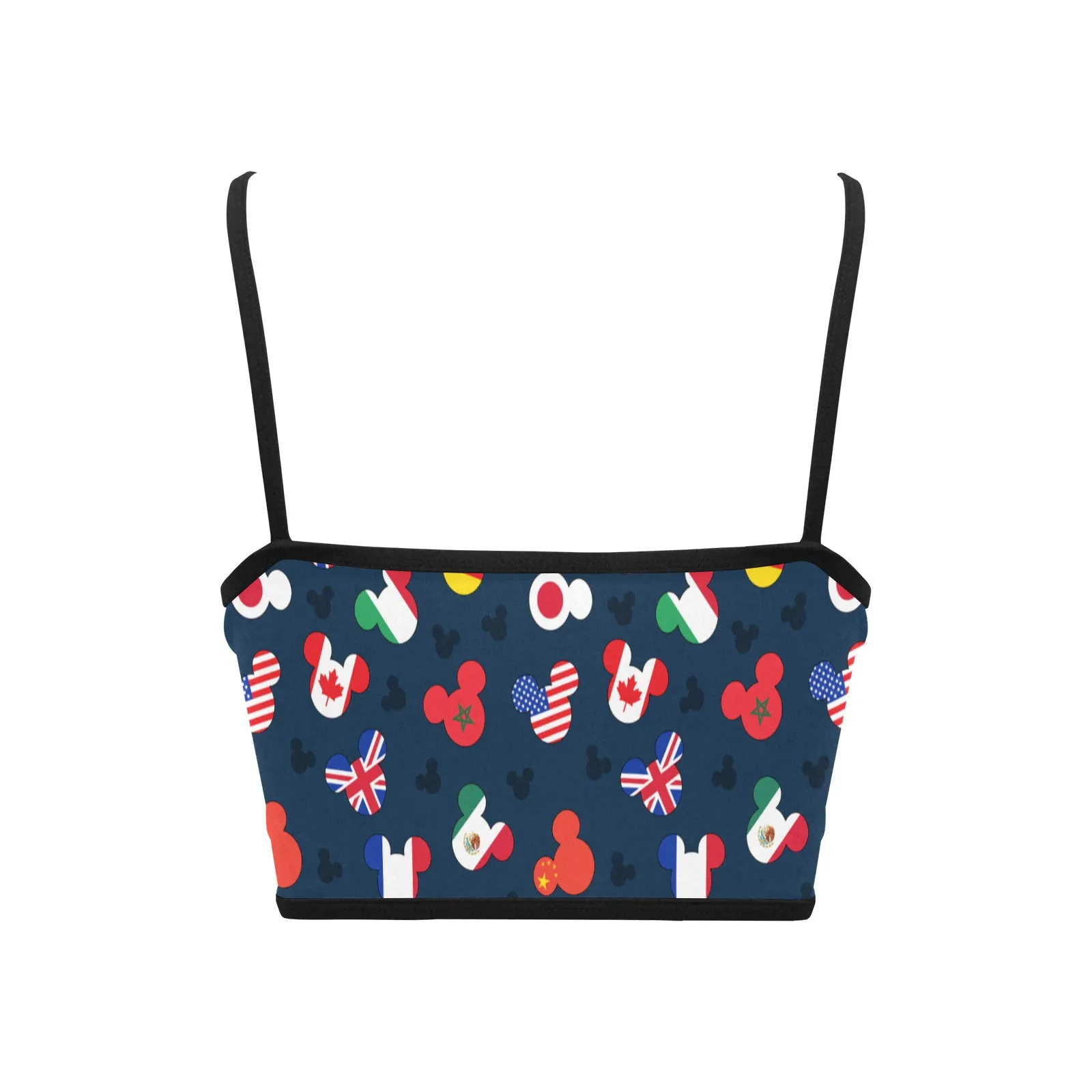 Mickey Flags Women's Spaghetti Strap Crop Top