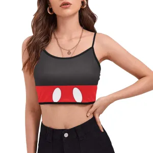 Mickey Women's Spaghetti Strap Crop Top