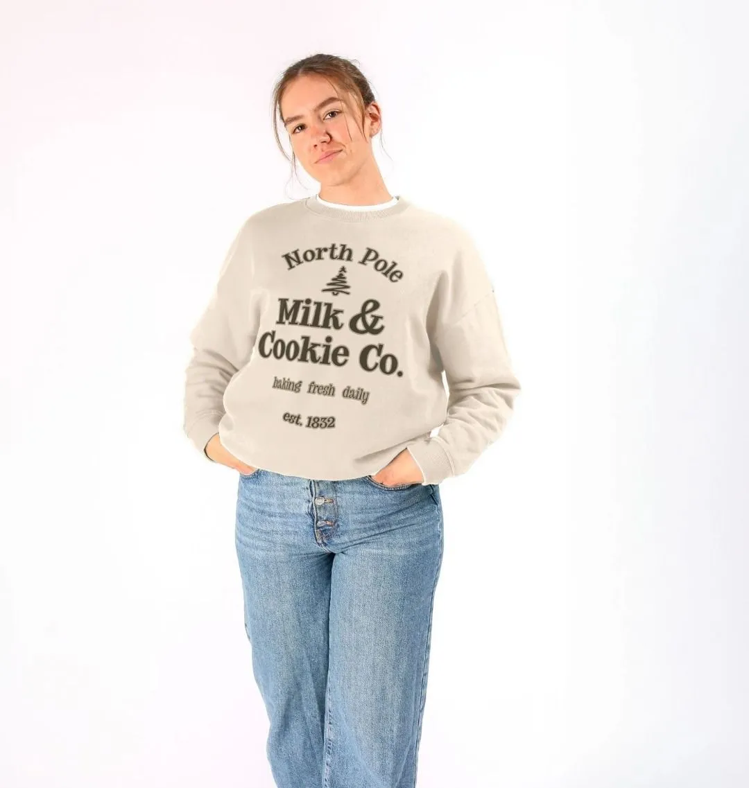 Milk And Cookie Women's Oversized Christmas Jumper