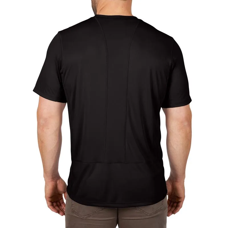 Milwaukee Workskin L Short Sleeve Men's Crew Neck Black Lightweight Performance Tee Shirt