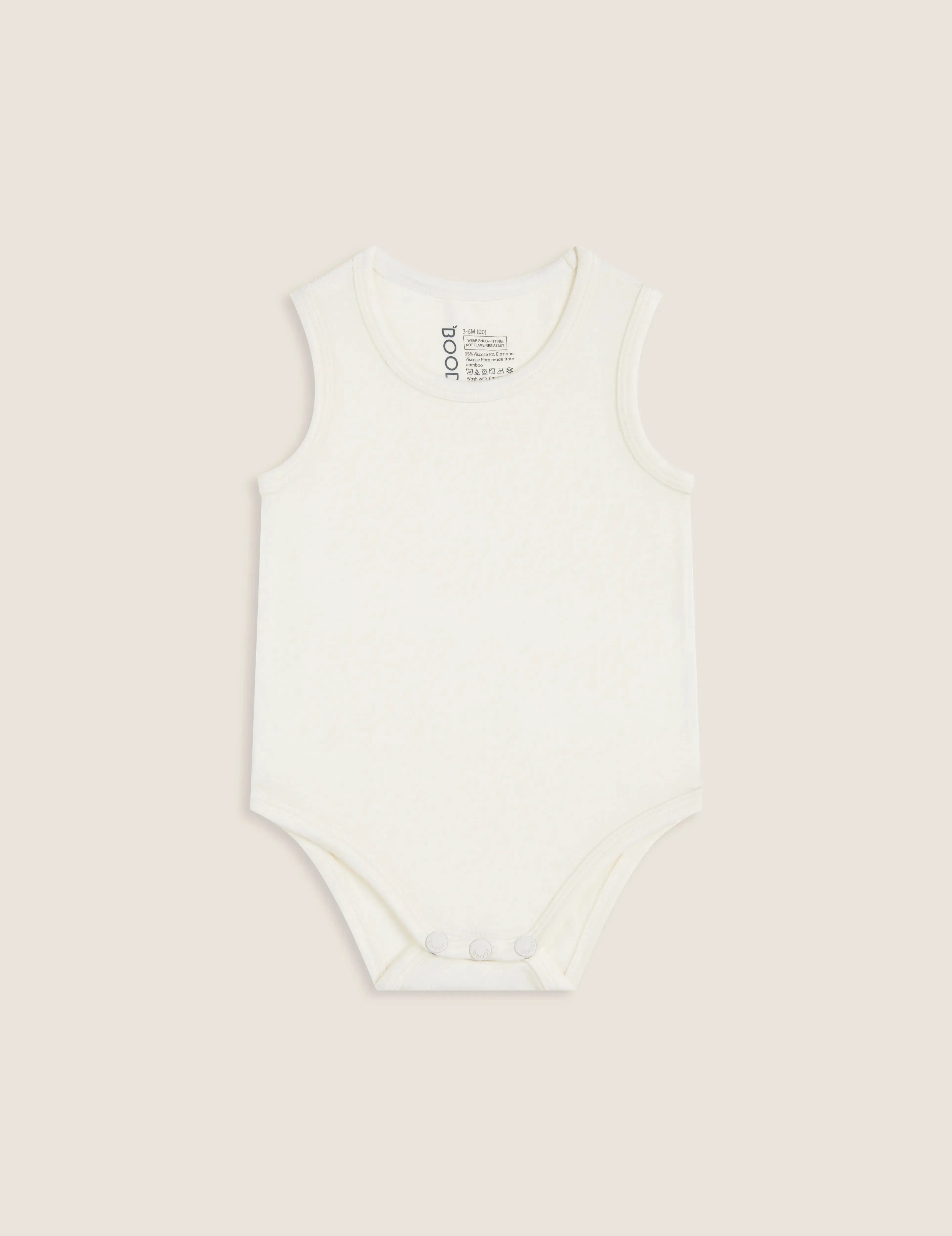 Natural White Baby Bamboo Bodysuit