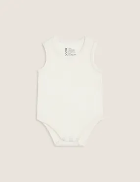 Natural White Baby Bamboo Bodysuit