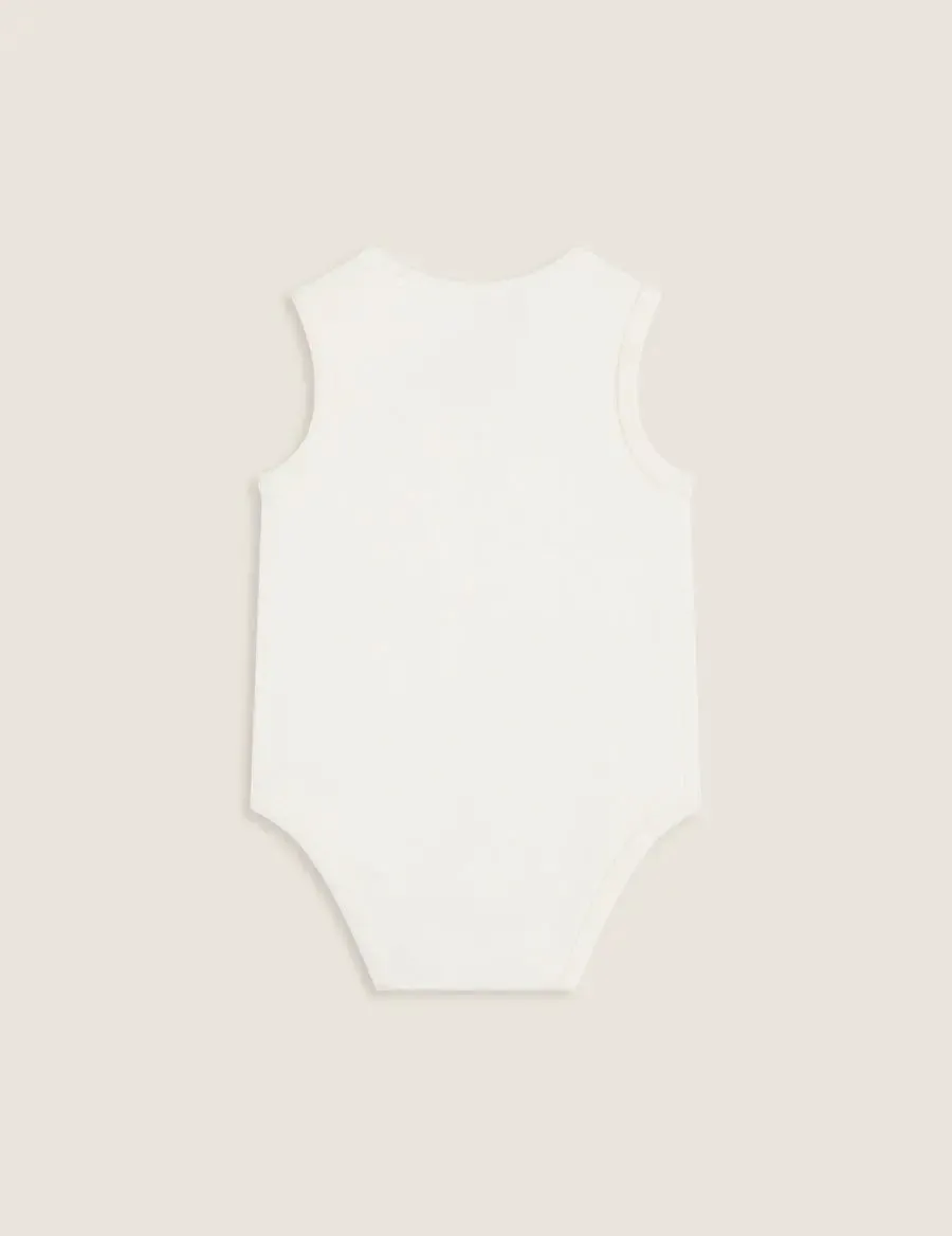 Natural White Baby Bamboo Bodysuit