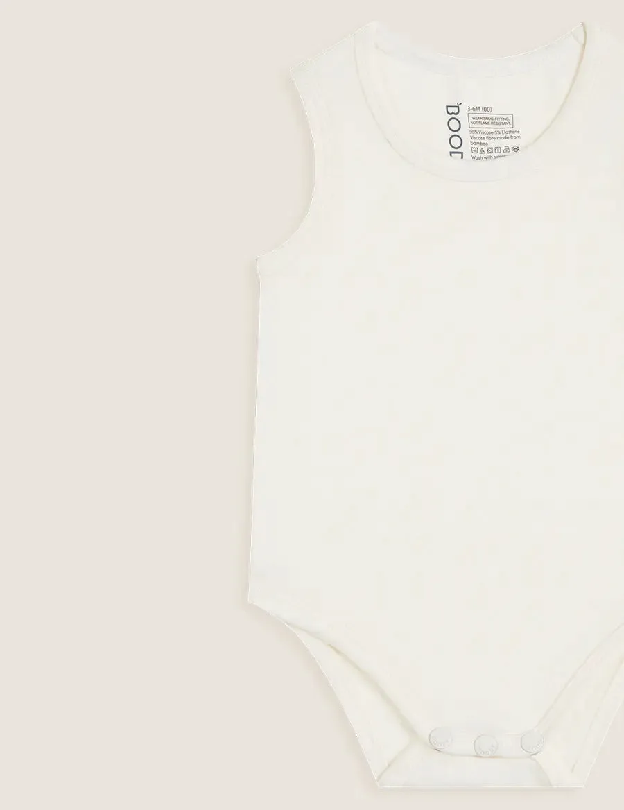 Natural White Baby Bamboo Bodysuit