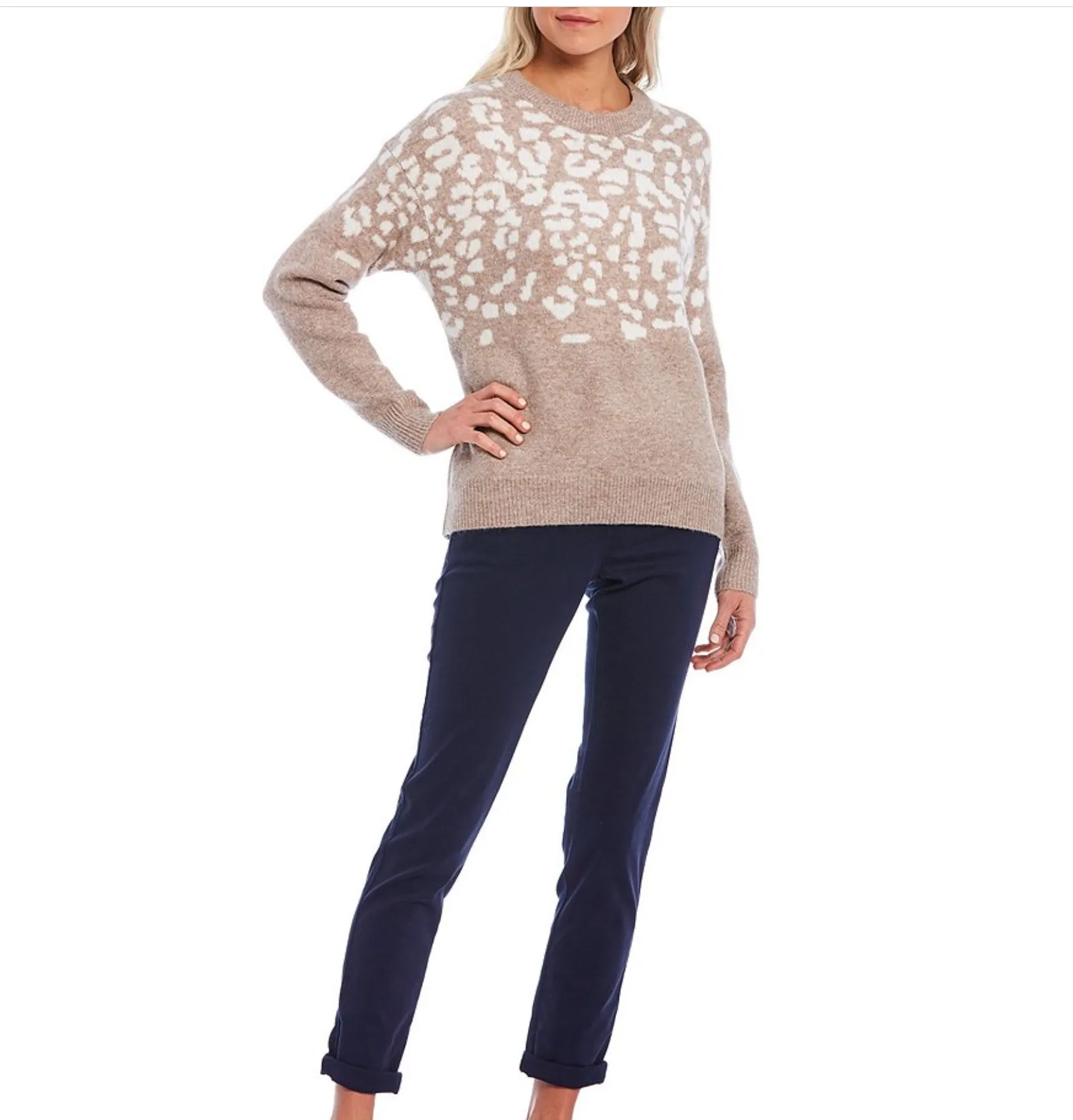 Niamh Leopard Intarsia Sweater