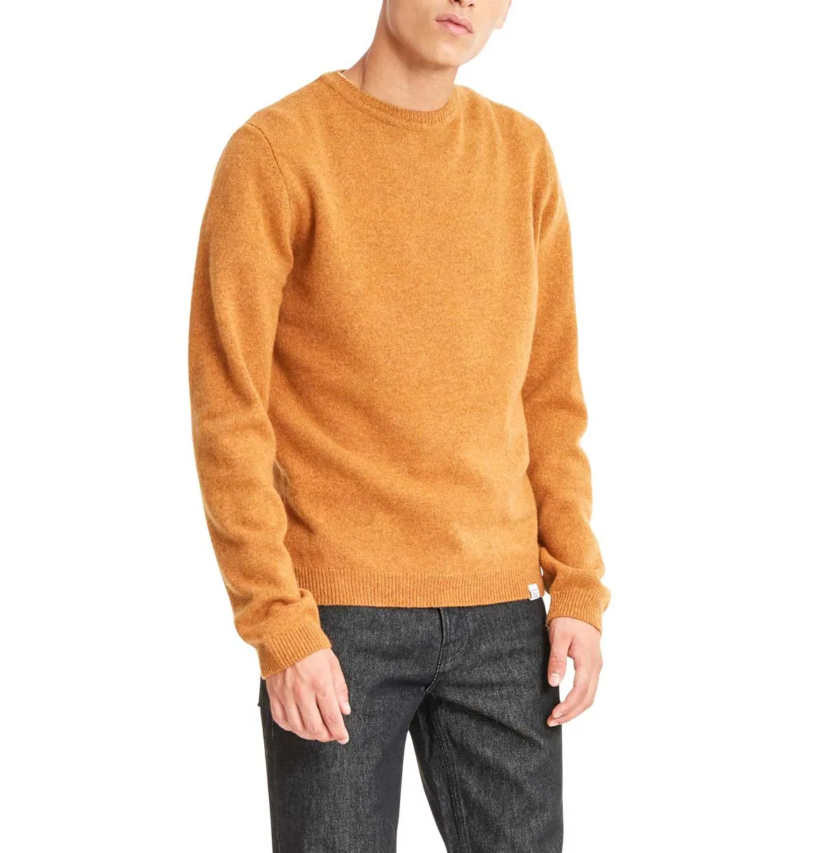 Norse Projects Sigfred Lambswool Jumper – Mustard Yellow