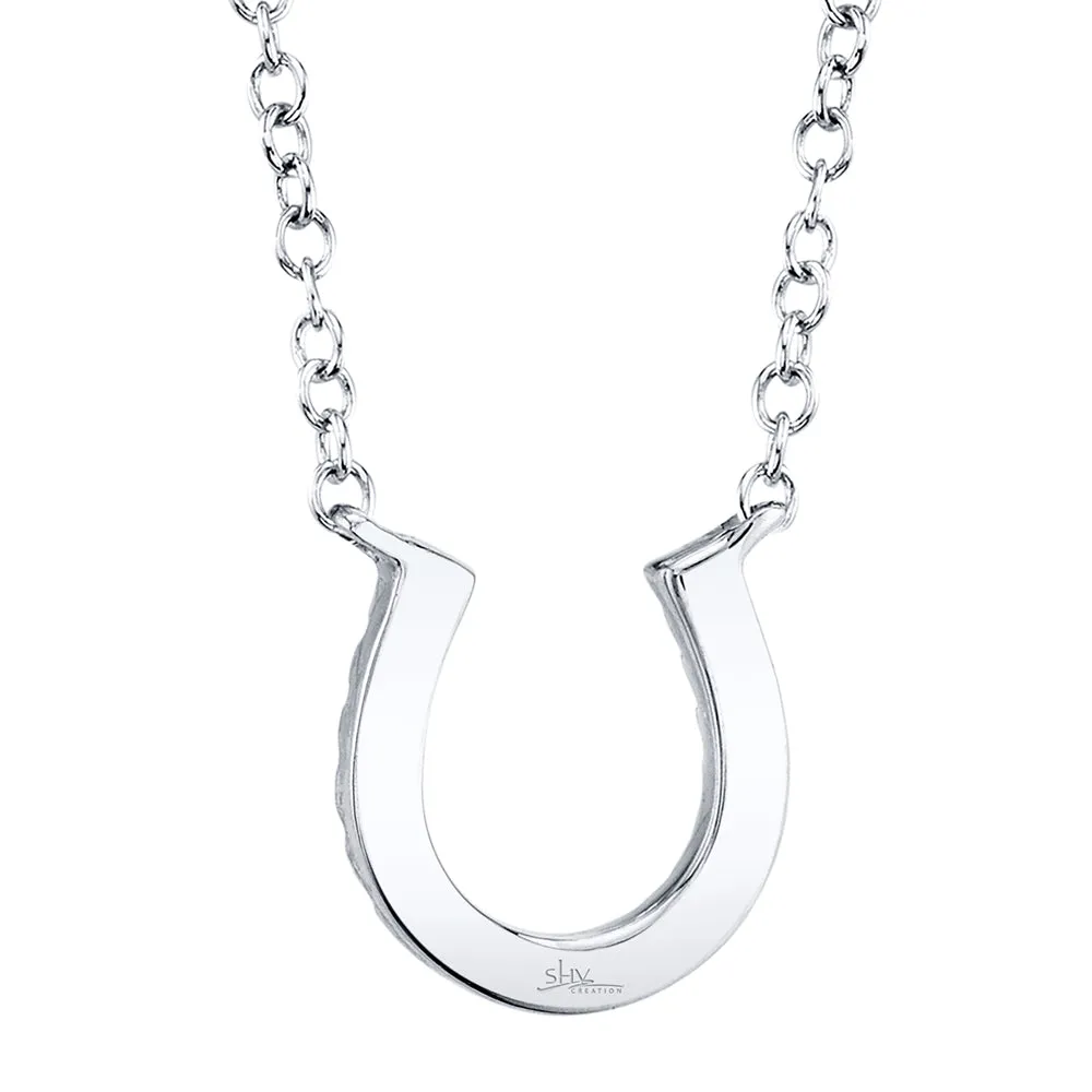 Oakley 0.06 Ct. Diamond Horseshoe Pendant Necklace