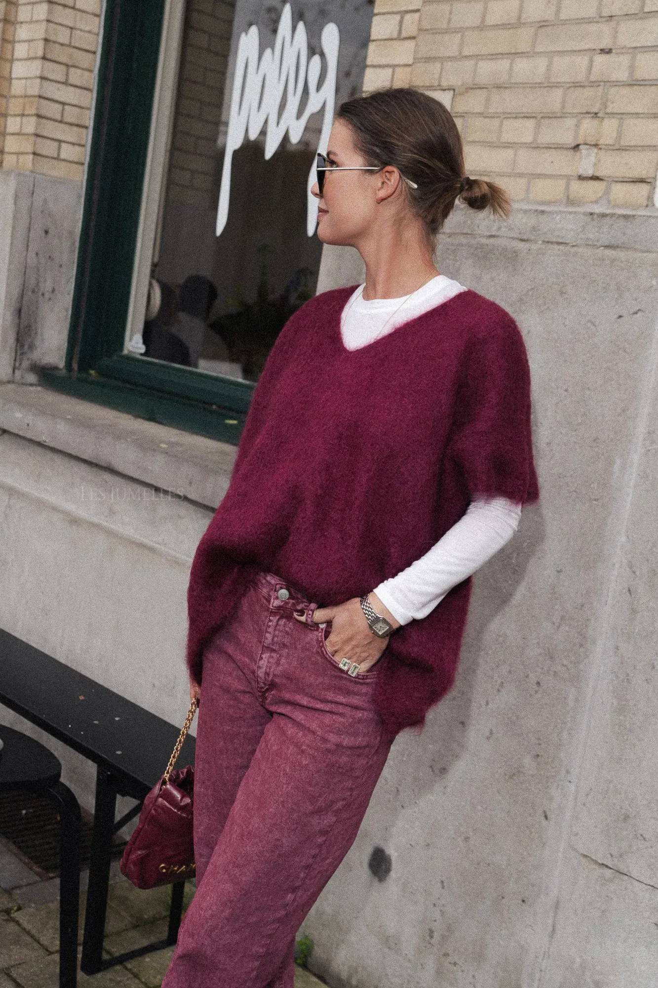 Odile jumper burgundy