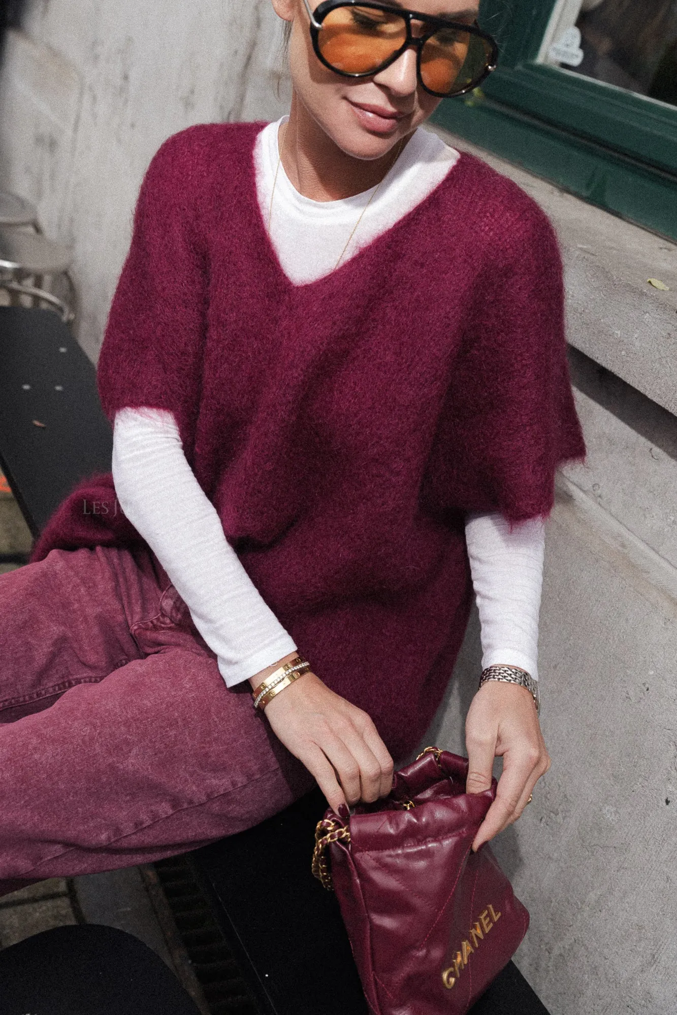 Odile jumper burgundy