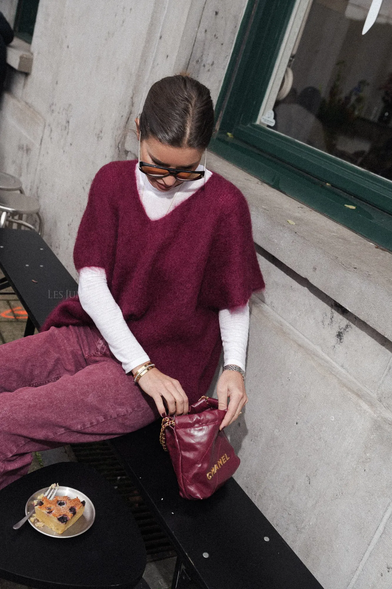 Odile jumper burgundy