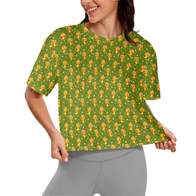 Orange Bird Women's Cropped T-shirt