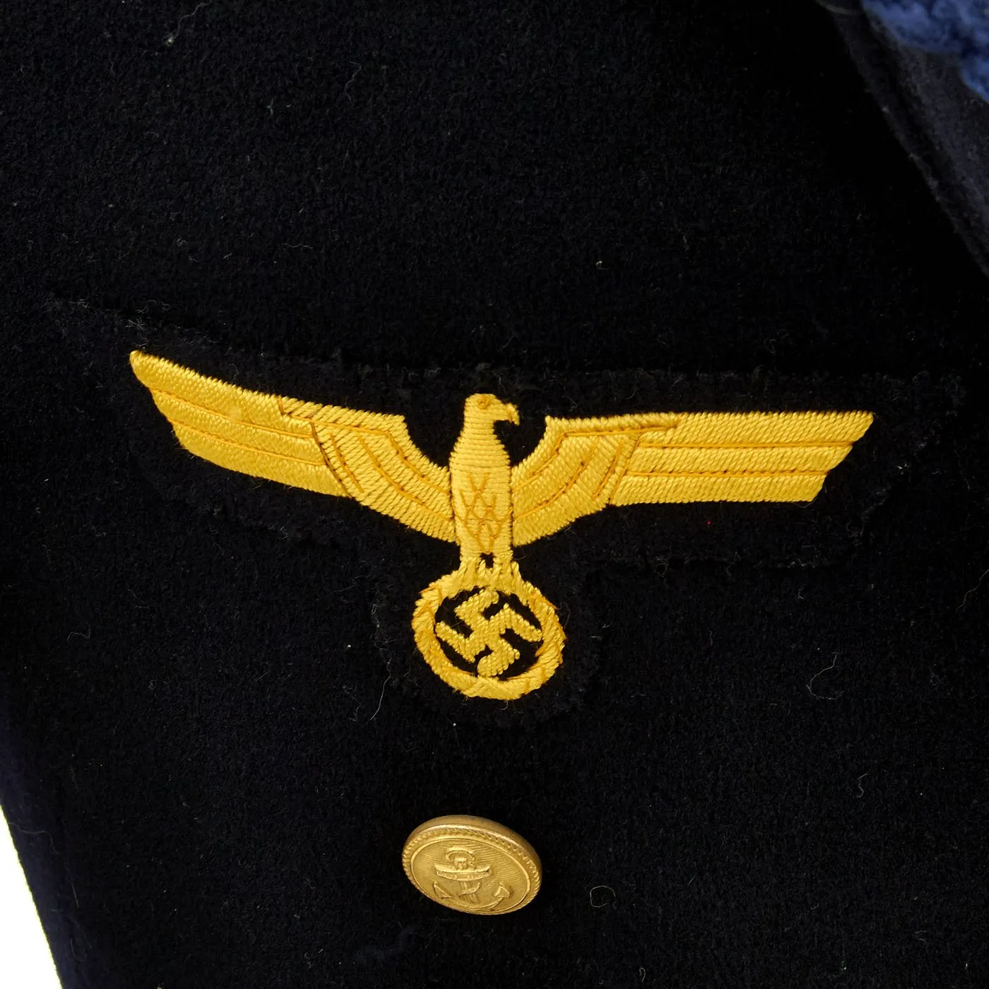 Original German WWII Kriegsmarine Evening Dress Reefer Jacket Uniform - Named Oberbootsmannmaat