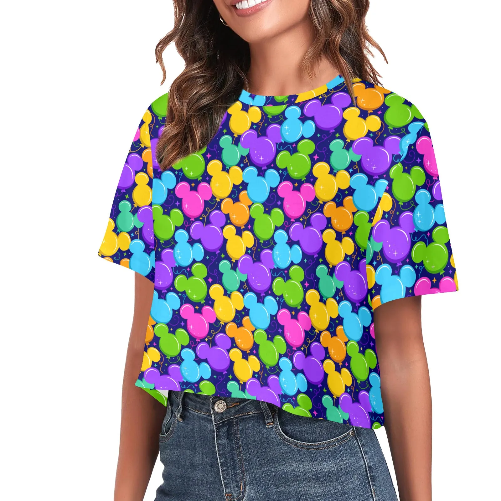 Park Balloons Women's Cropped T-shirt