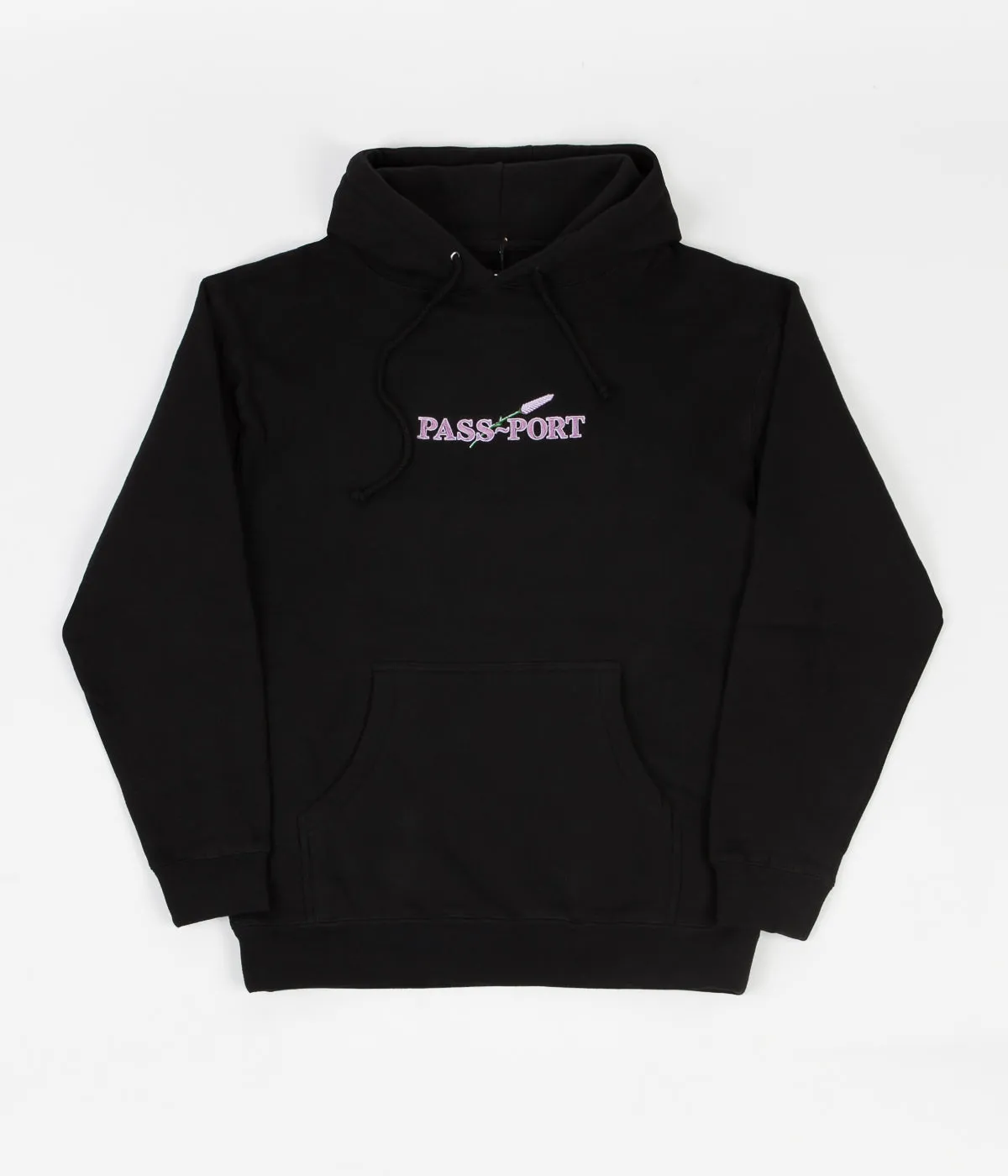 Pass Port Lavender Hoodie - Black