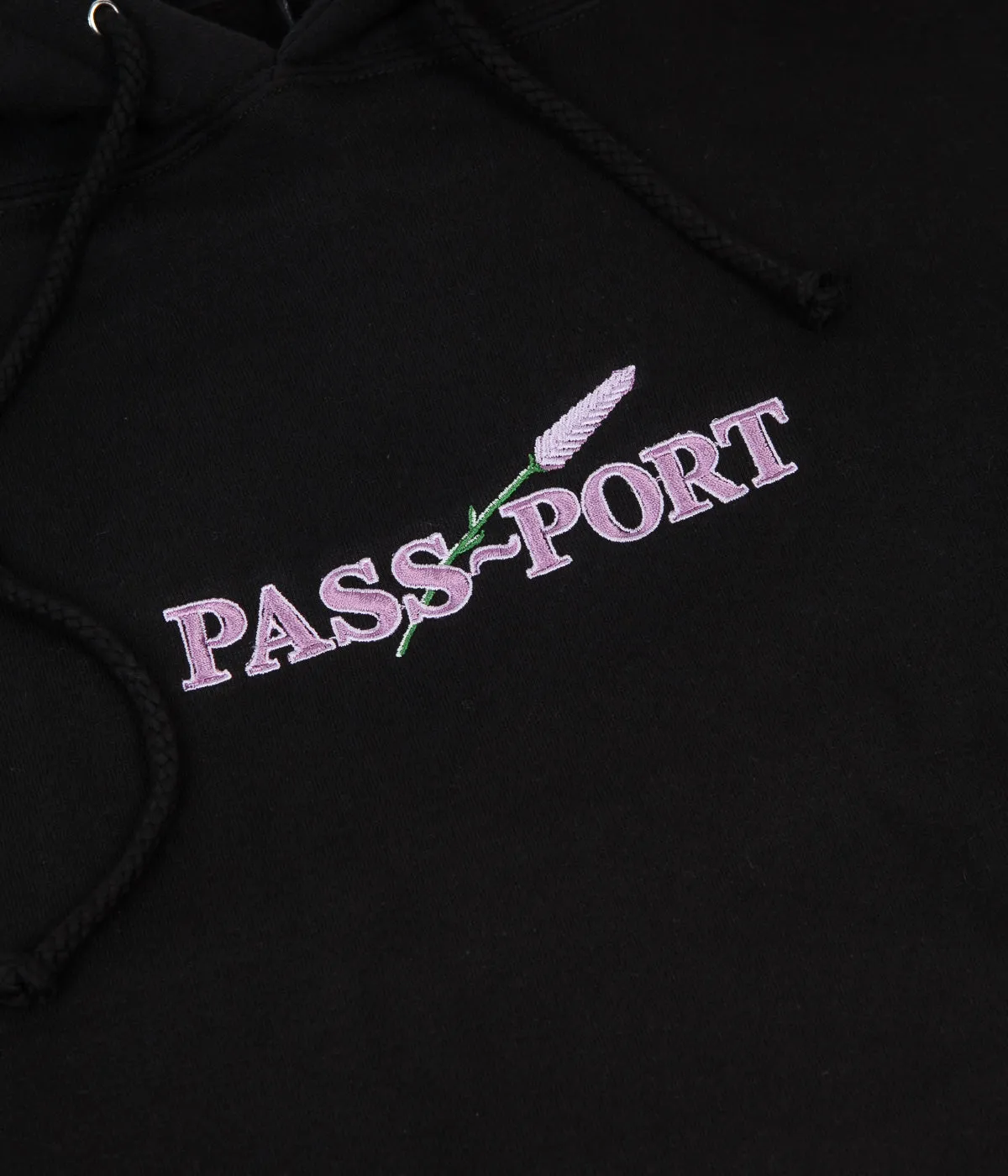 Pass Port Lavender Hoodie - Black