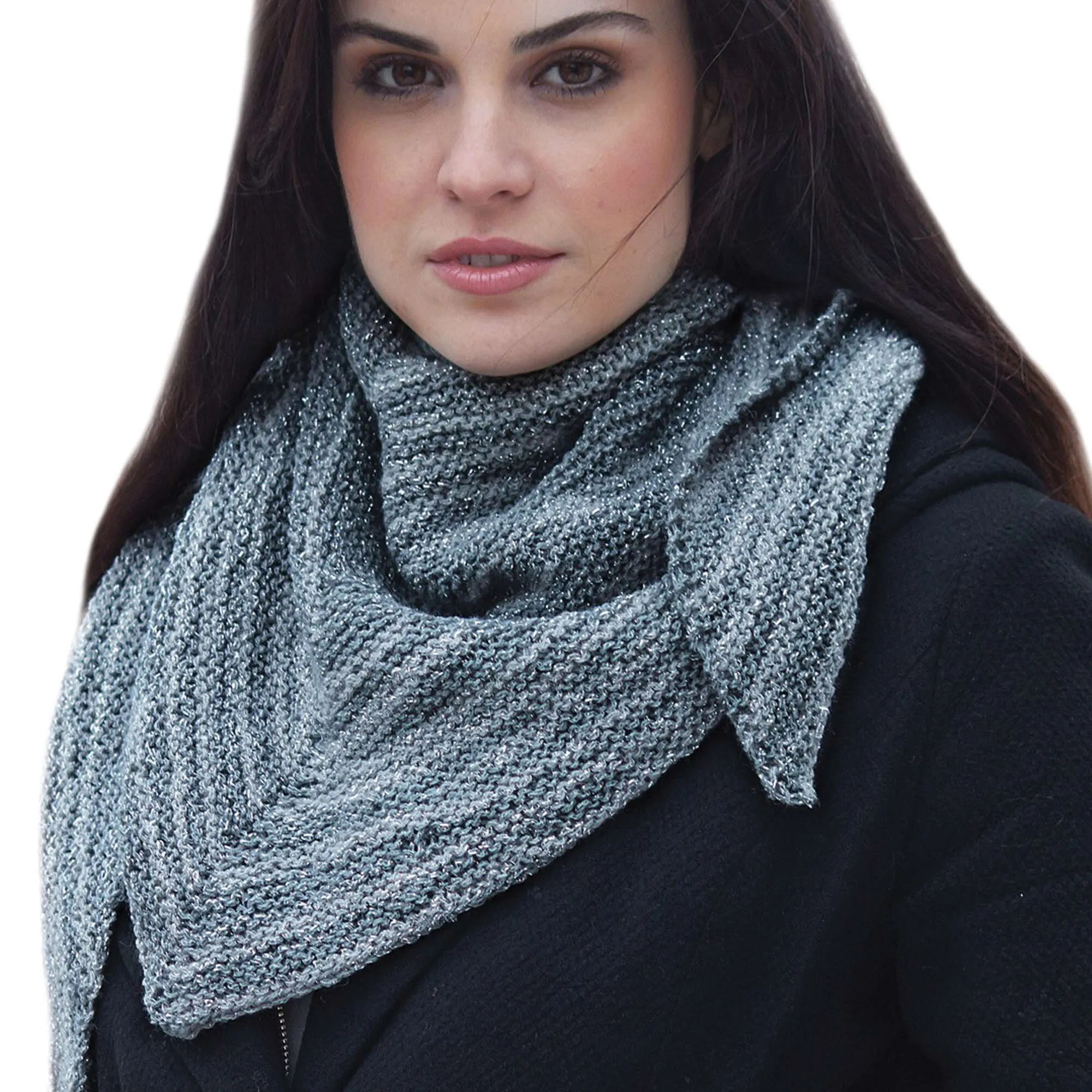 Patons Asymmetrical Knit Shawl