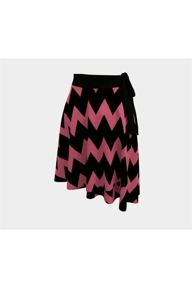 Pink Waves Wrap Skirt