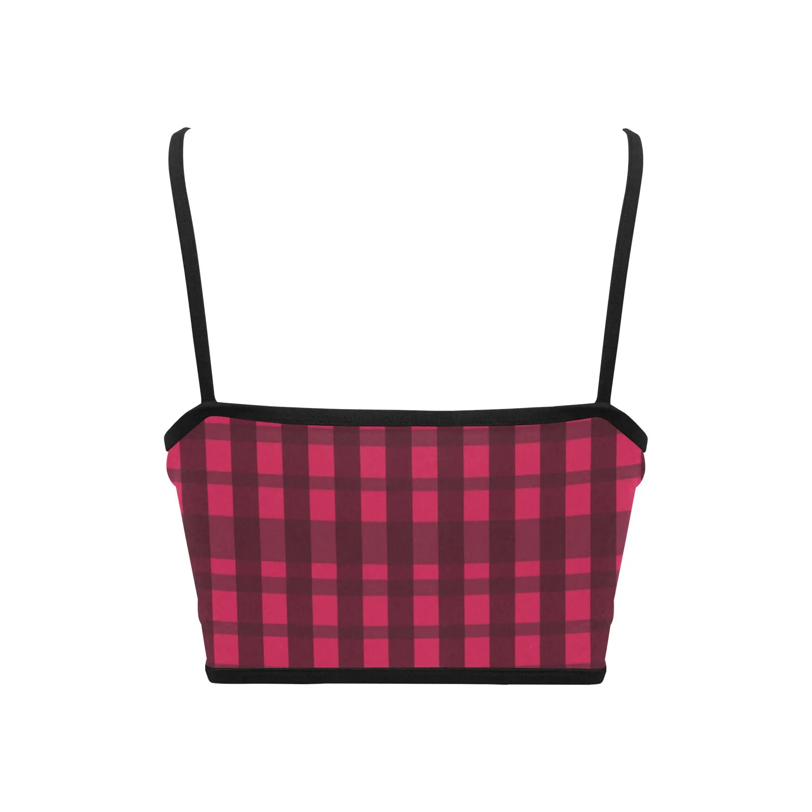 Plaid Women's Spaghetti Strap Crop Top