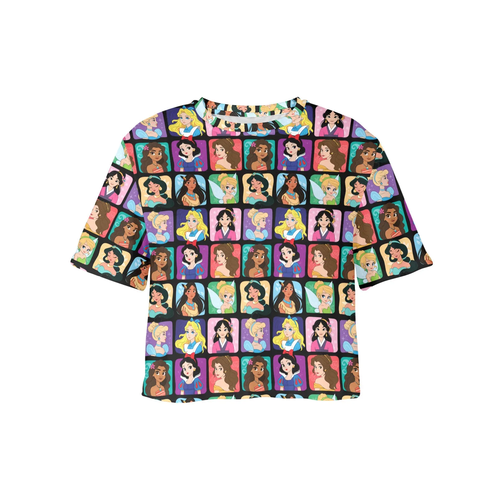 Princess Portraits Women's Cropped T-shirt