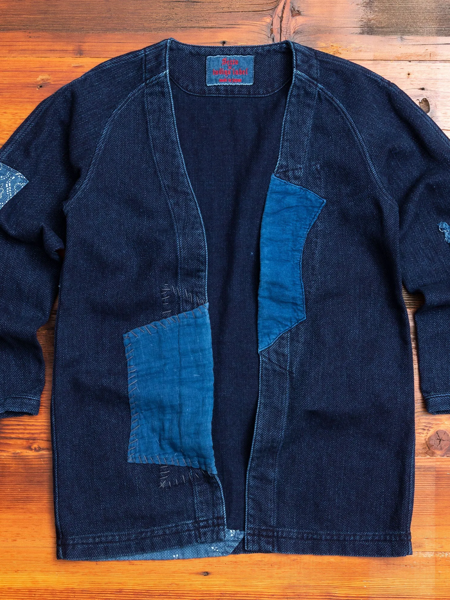 "10th Anniversary" Haori Sashiko Shirt in Washed Indigo