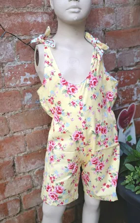 "Angelique" childs short playsuit, dungarees, jump suit to fit age 5 approx,