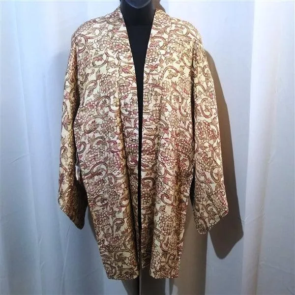 "Katagami Floral" Vintage Japanese Haori