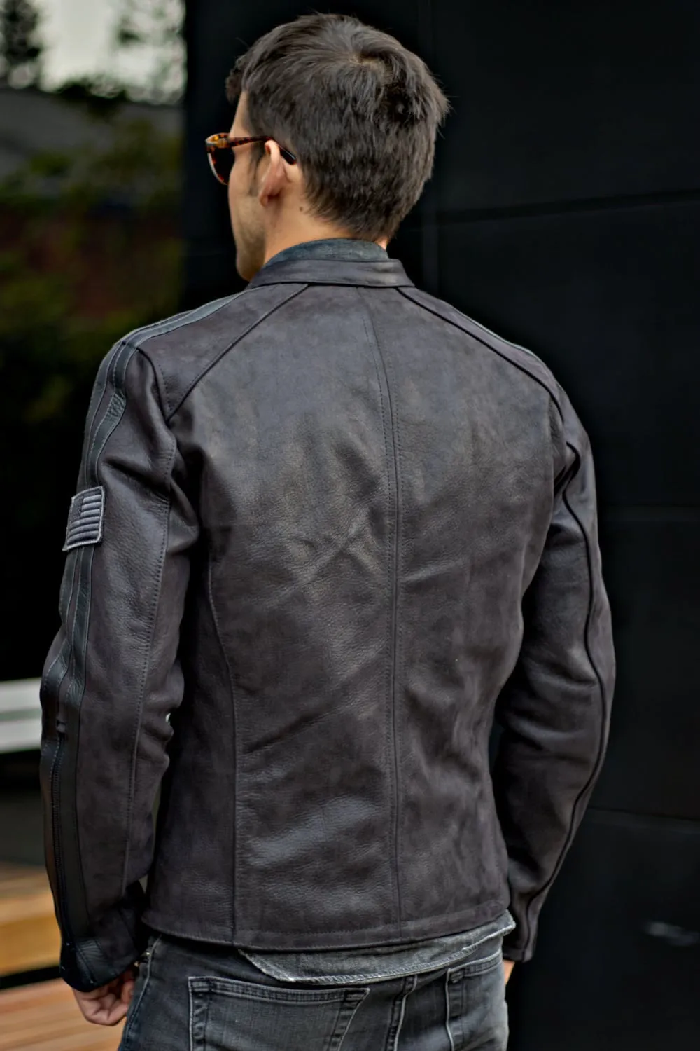 R80 HERITAGE Leather Jacket -  Black on Black