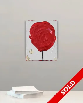 Red Cotton Candy #1 - Original Painting - SOLD