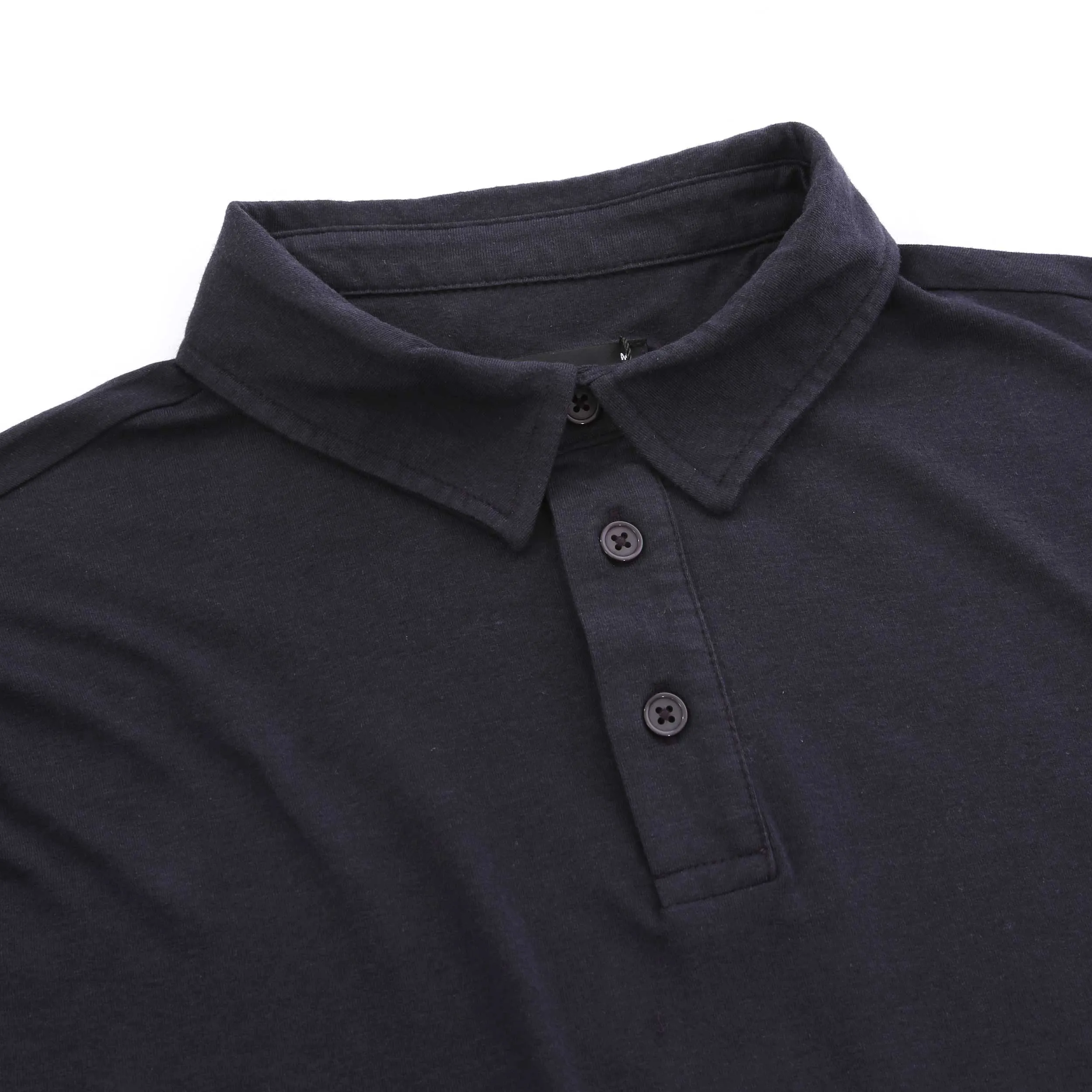 Remus Uomo Basic Tencel Cotton Polo Shirt in Navy