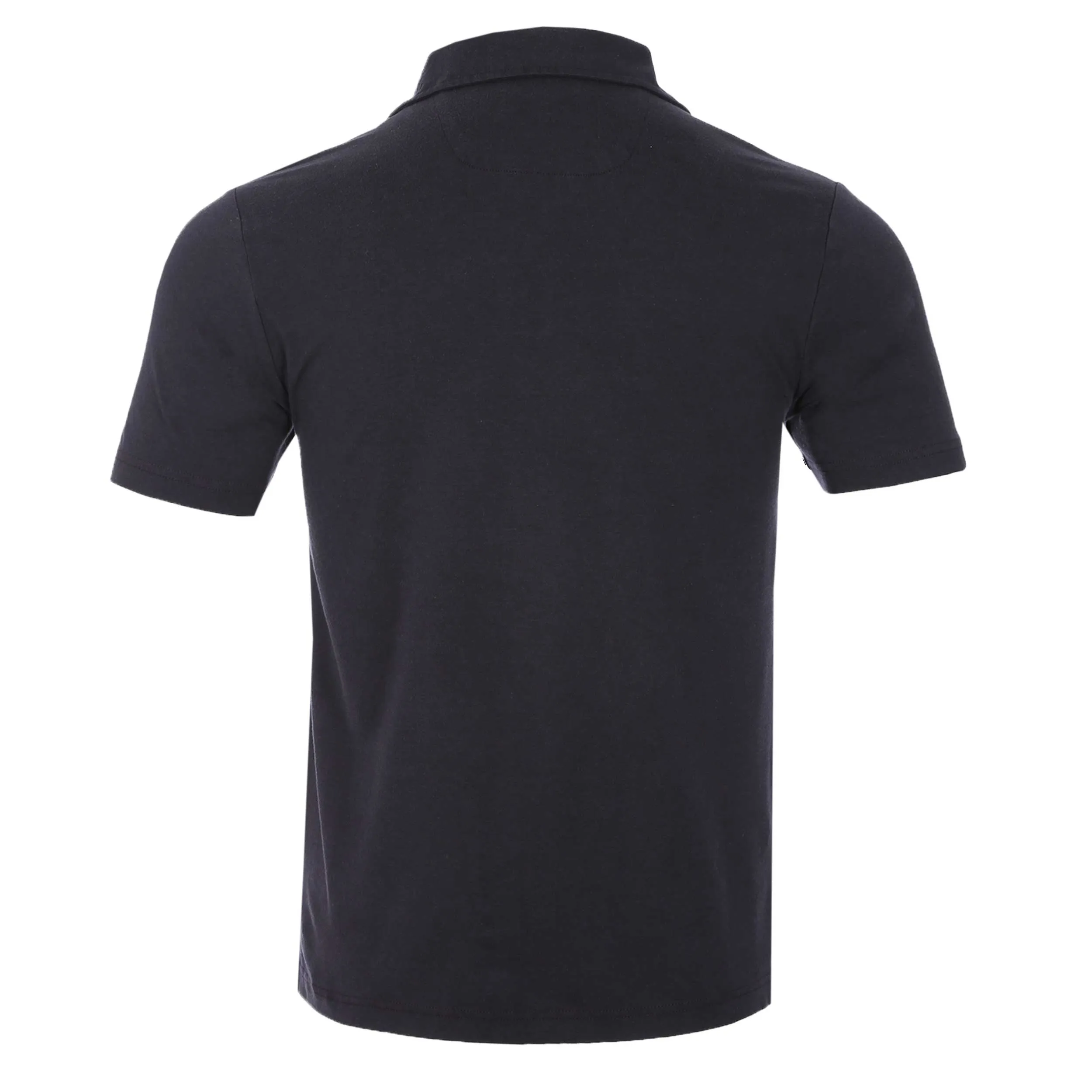 Remus Uomo Basic Tencel Cotton Polo Shirt in Navy