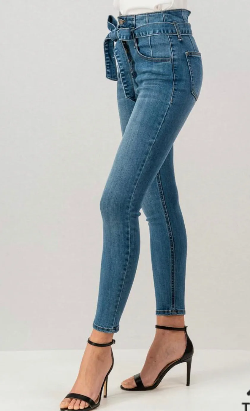 Ribbon Tie Jeans